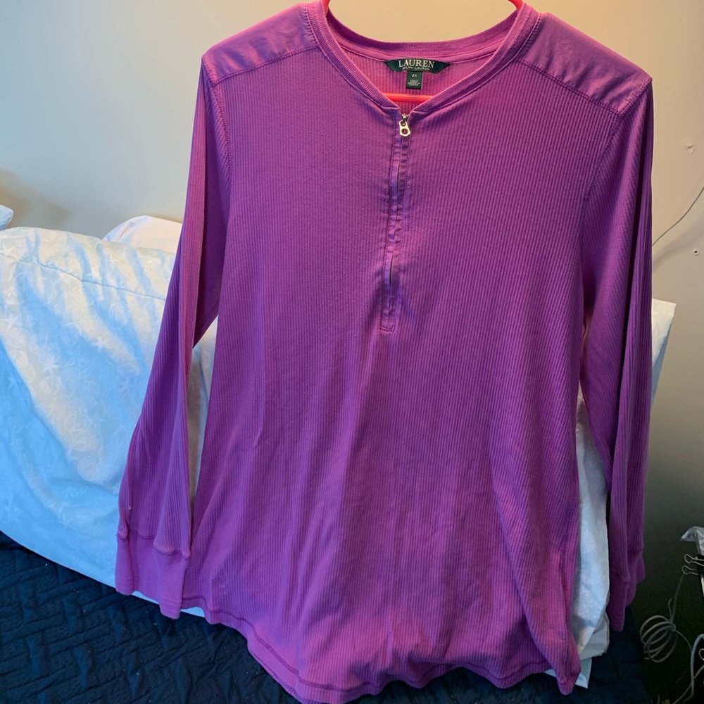 Ralph Lauren sporty 1/4 zip pullover shirt